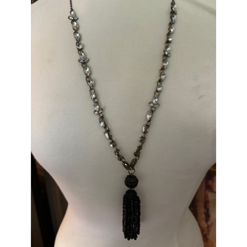 Women's Sugarfix Necklace beaded Black Silver OS